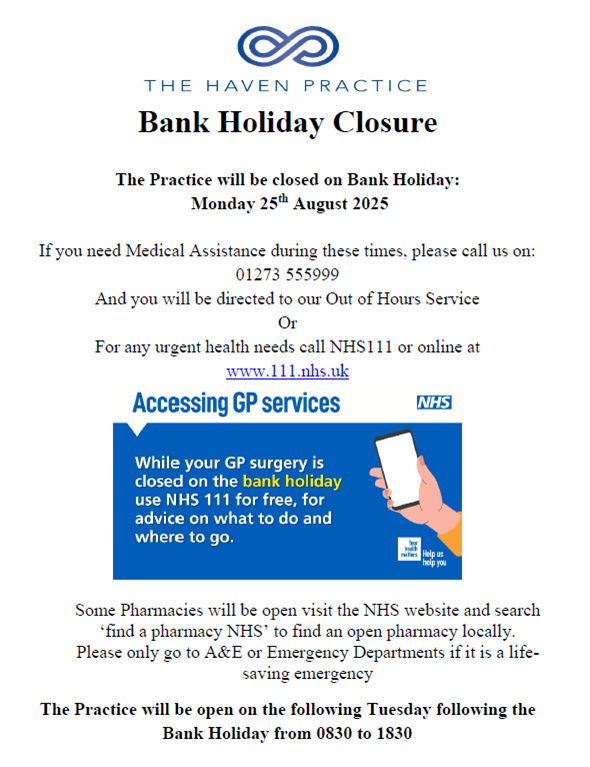bank holiday August 25